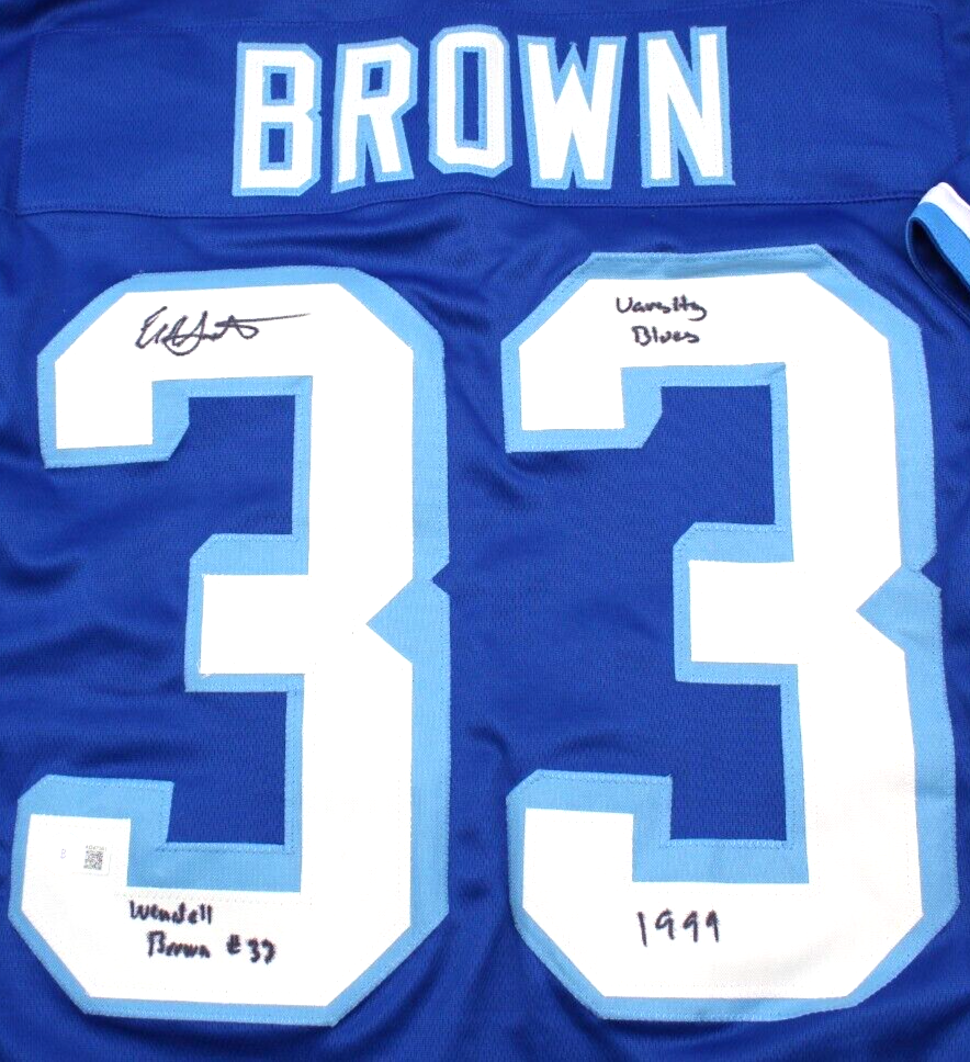 Eliel Swinton Varsity Blues Wendell Signed Custom Jersey W/Beckett COA AD47361