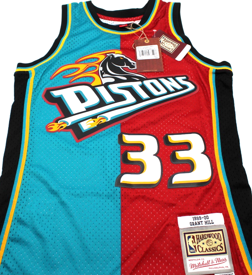 Grant Hill Signed Detroit Pistons Mitchell & Ness S Basketball Jersey JSA COA