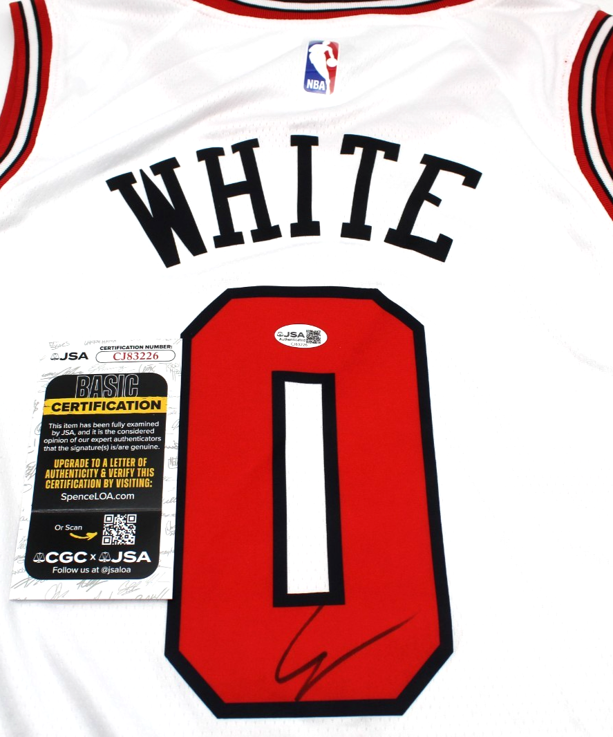 Coby White Signed Chicago Bulls Brand New White XL Jersey W/JSA COA CJ83226