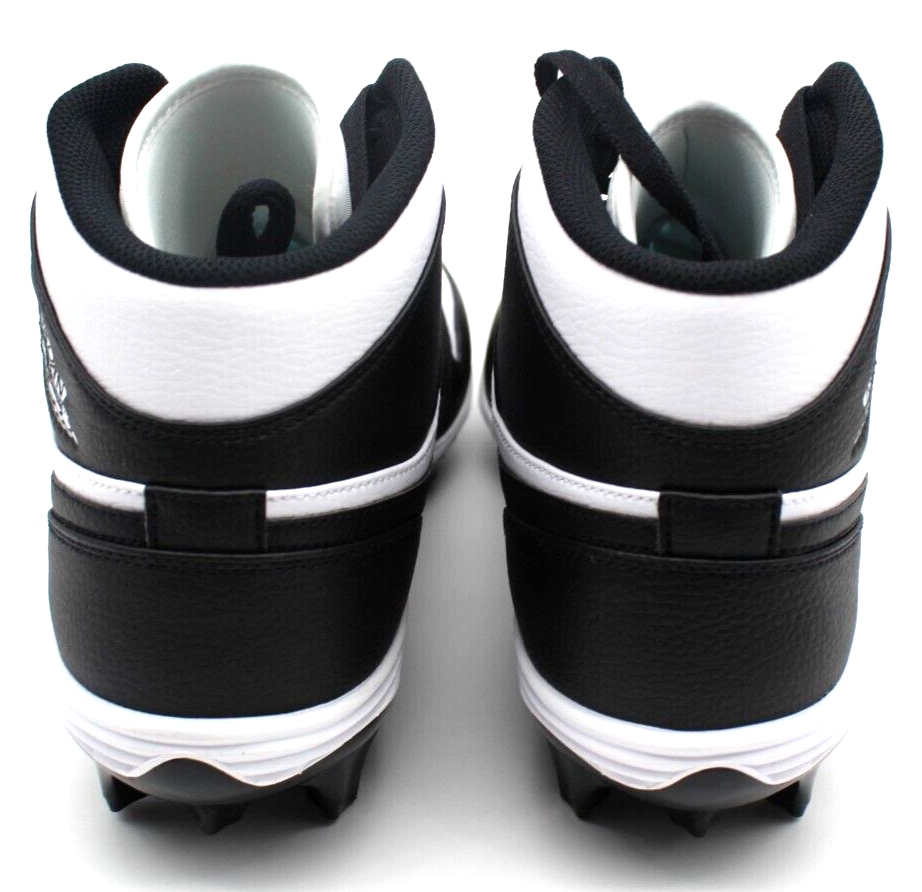 Nike Air Jordan 1 Mid TD Panda Football Cleat Men's Sizes 14 thru 16 FJ6805-100