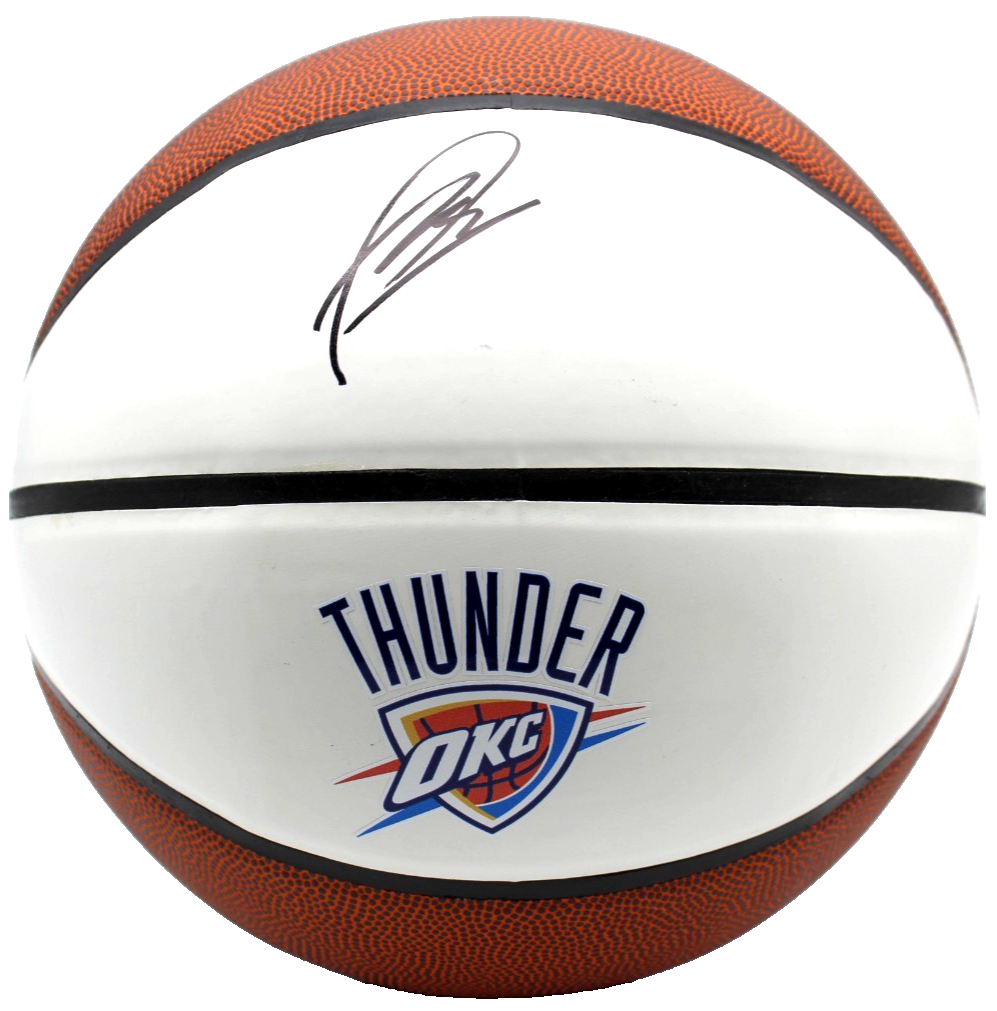 Aday Mara Signed Oklahoma City Thunder Basketball w/JSA COA CR86221
