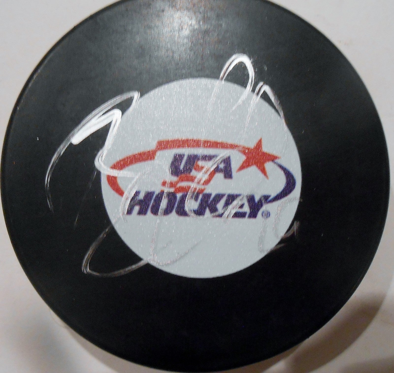 Blake Wheeler Signed Team USA Hockey Puck w/COA 2016-17 Winnipeg Jets