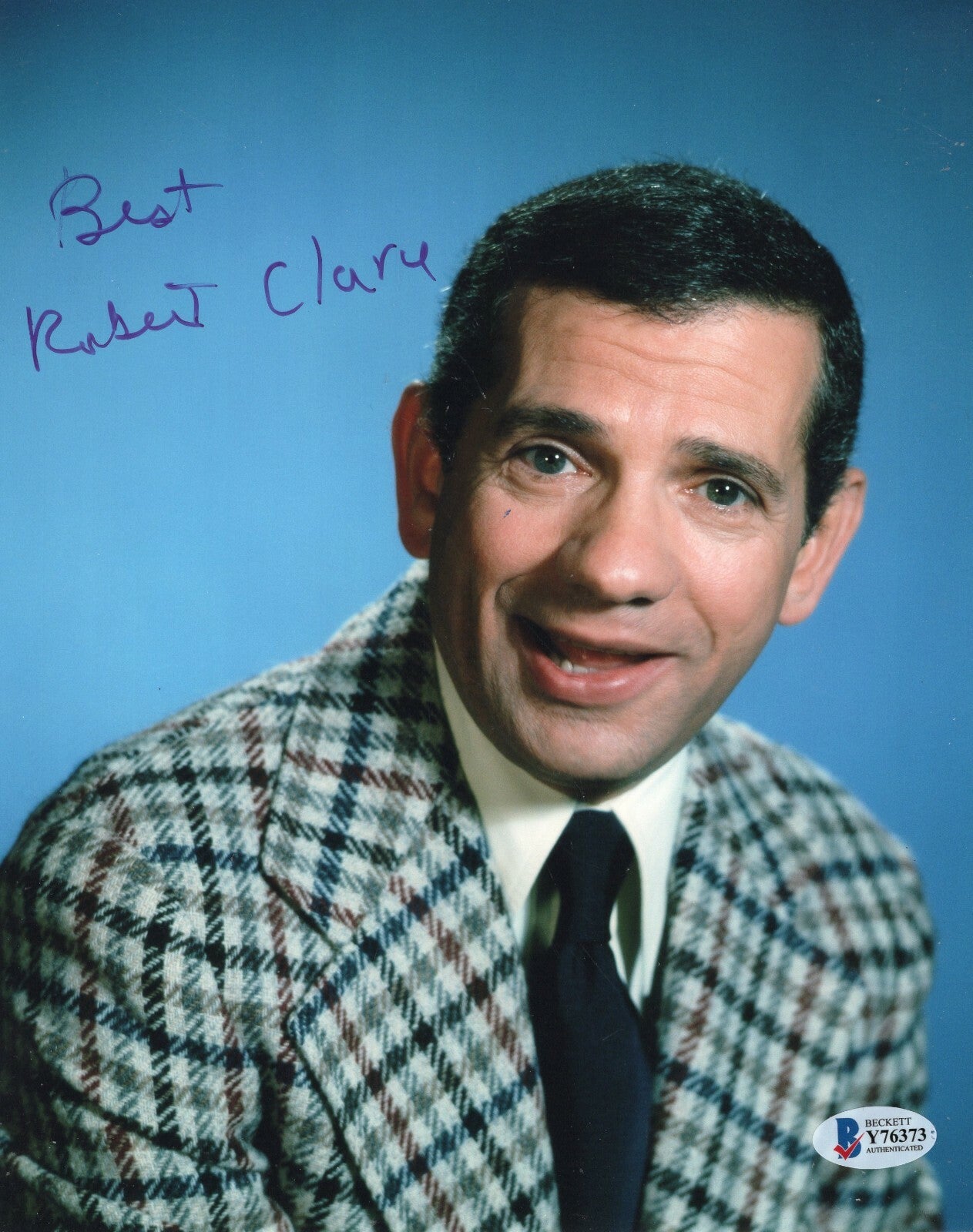 Robert Clary Hogan's Heroes LeBeau Signed 8x10 Photo w/Beckett COA Y76373