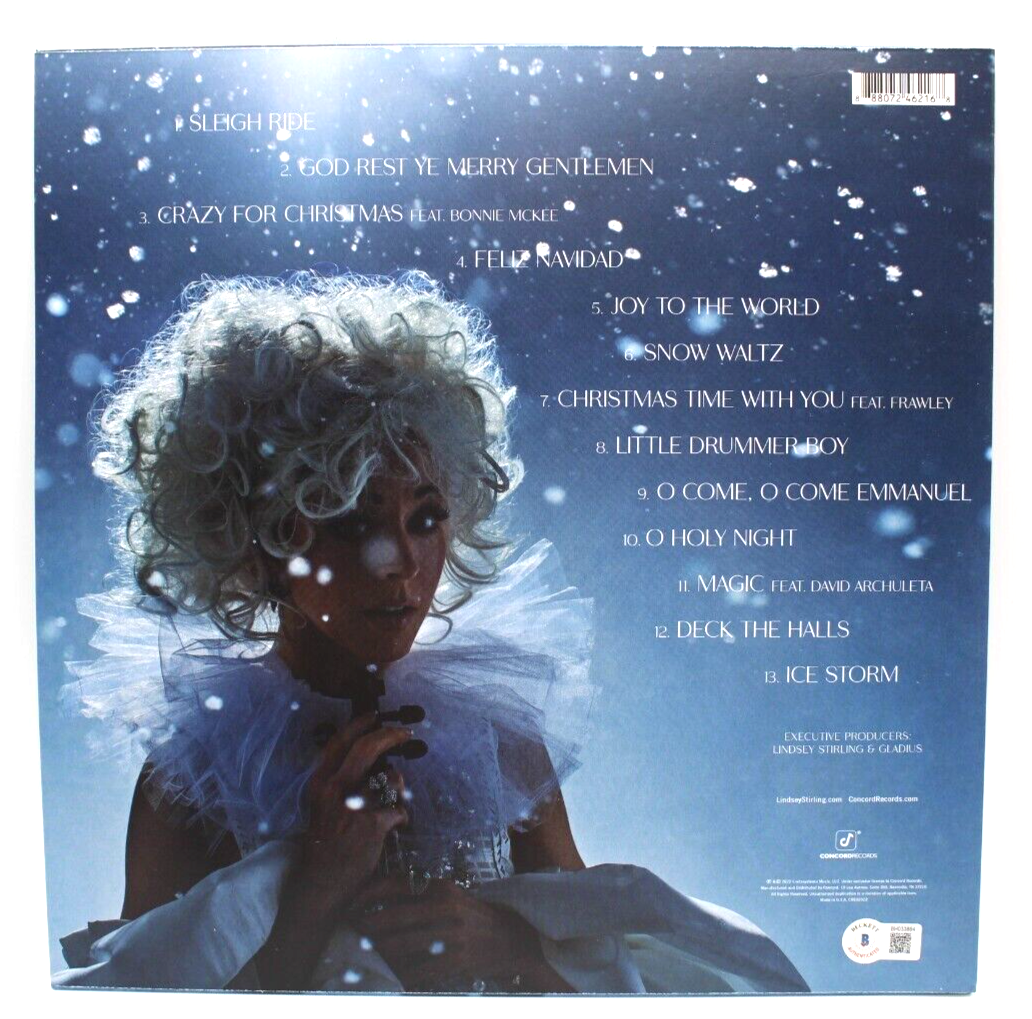 Lindsey Stirling Signed Snow Waltz New Vinyl Album W/Beckett BAS COA BH033884