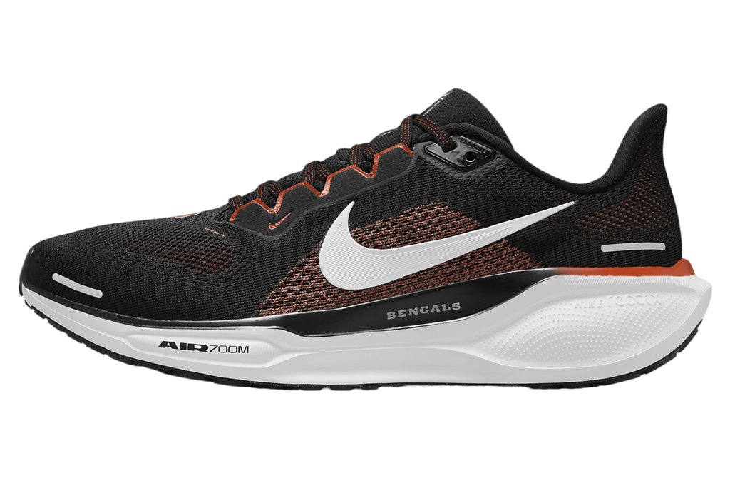 Size 13 Nike Air Zoom Pegasus 41 Cincinnati Bengals Running Shoes FZ5072-001