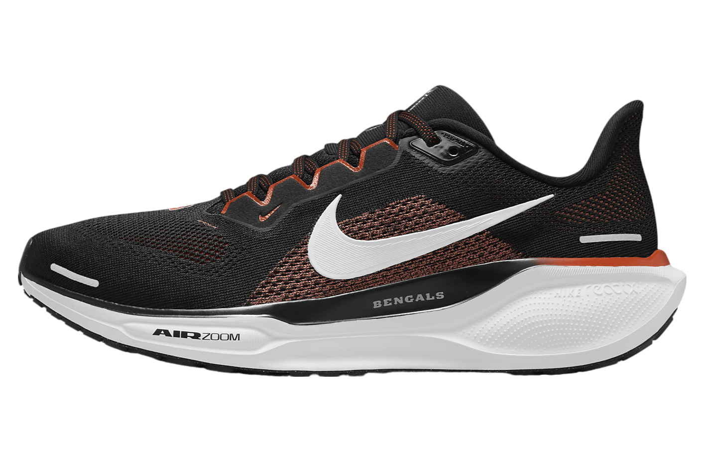 Size 13 Nike Air Zoom Pegasus 41 Cincinnati Bengals Running Shoes FZ5072-001
