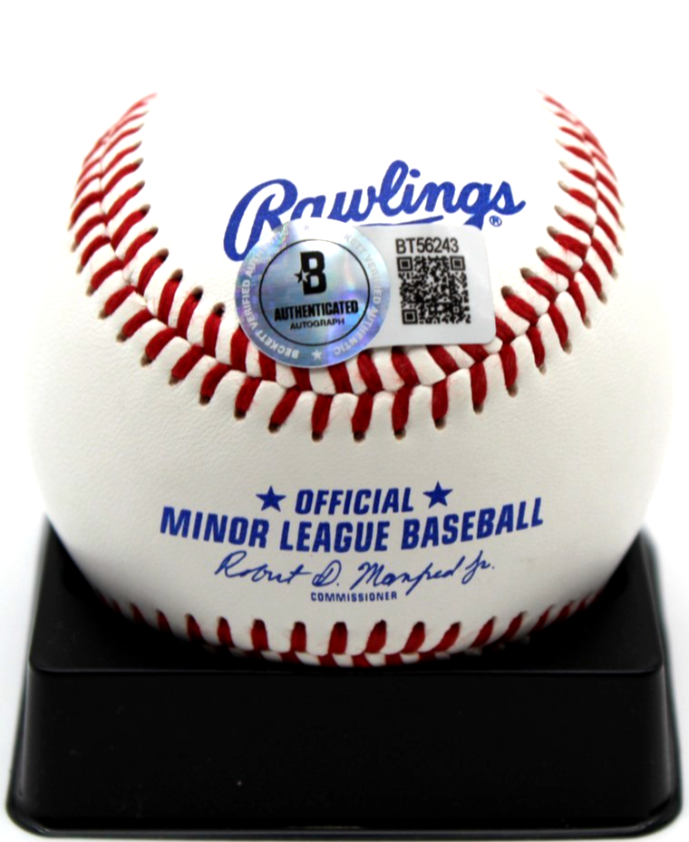 Chris Chelios Signed Minor League Baseball Chicago Blackhawks w/Beckett BT56243