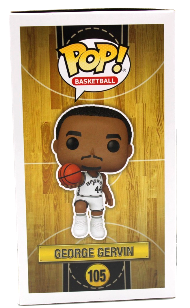 George Gervin Signed San Antonio Spurs 105 Funko Pop w/JSA COA WB748531