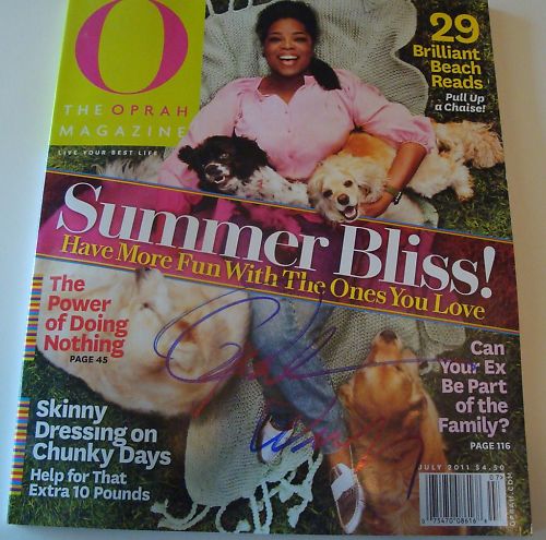 Oprah Winfrey Signed Magazine w/COA Chicago Proof B
