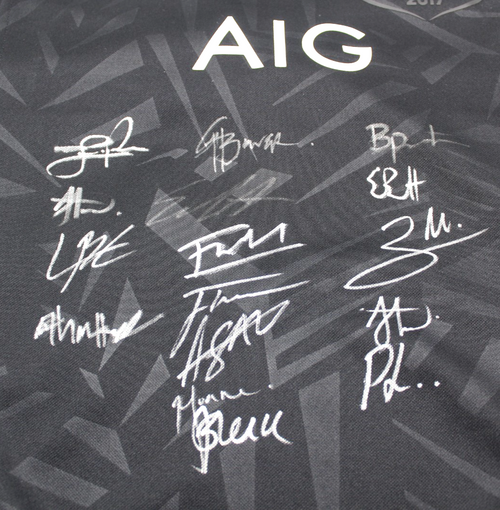 2025-26 New Zealand All Blacks Signed Adidas Rugby Jersey Brand New Large W/COA