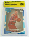 Lauri Markkanen Signed Chicago Bulls Donruss Optic Authentic Beckett Bulls 159