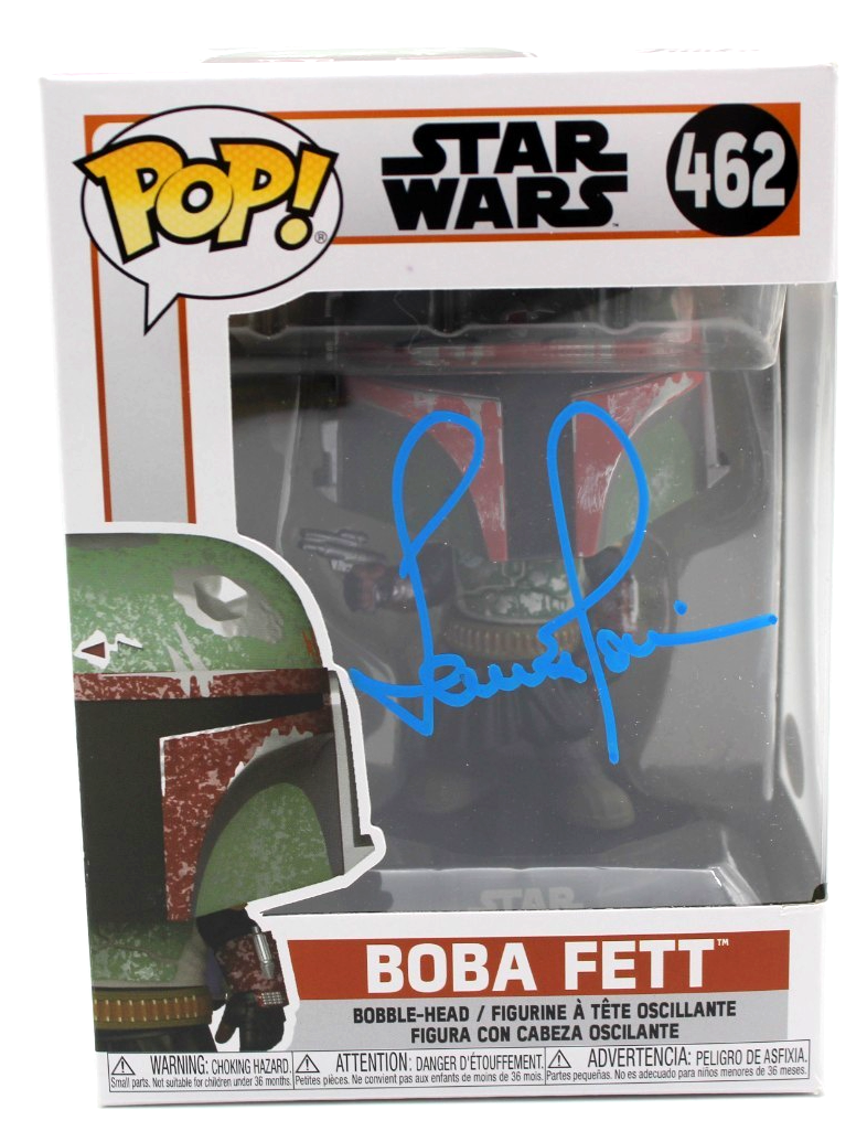 Temuera Morrison Signed Boba Fett Star Wars 462 Funko Pop w/JSA COA CK92741