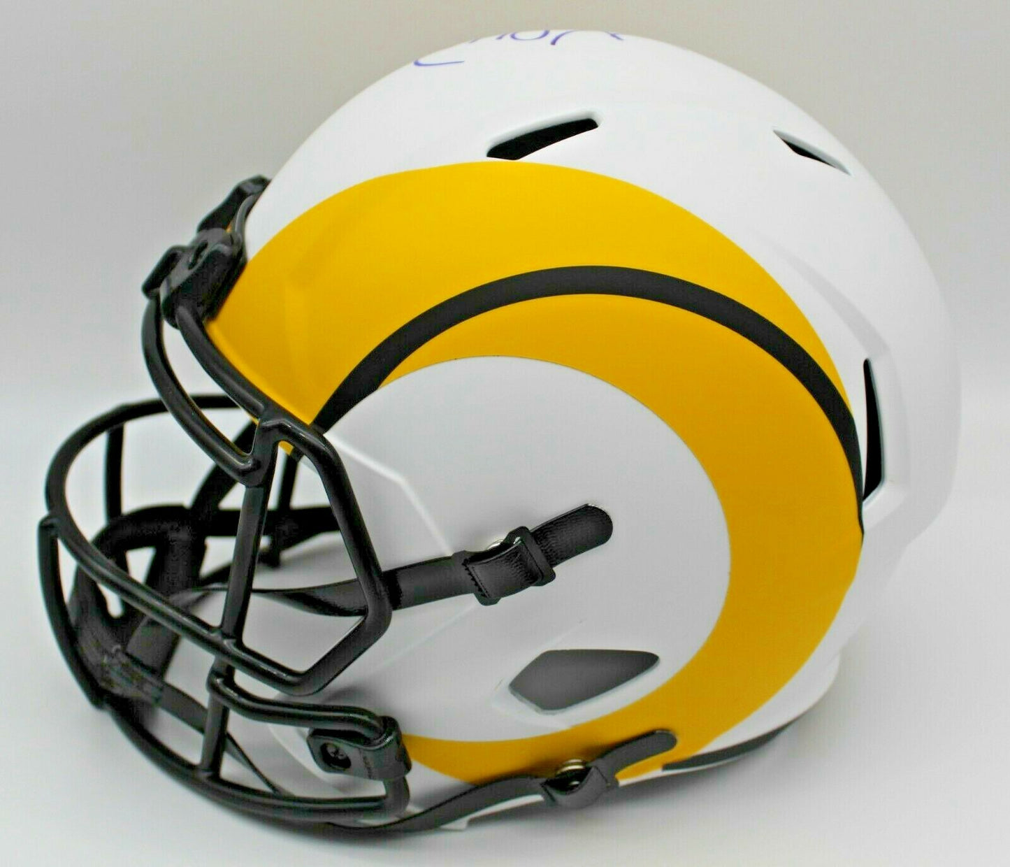 Kurt Warner Signed St. Louis Rams Lunar Full Size Helmet w/Beckett BB41867