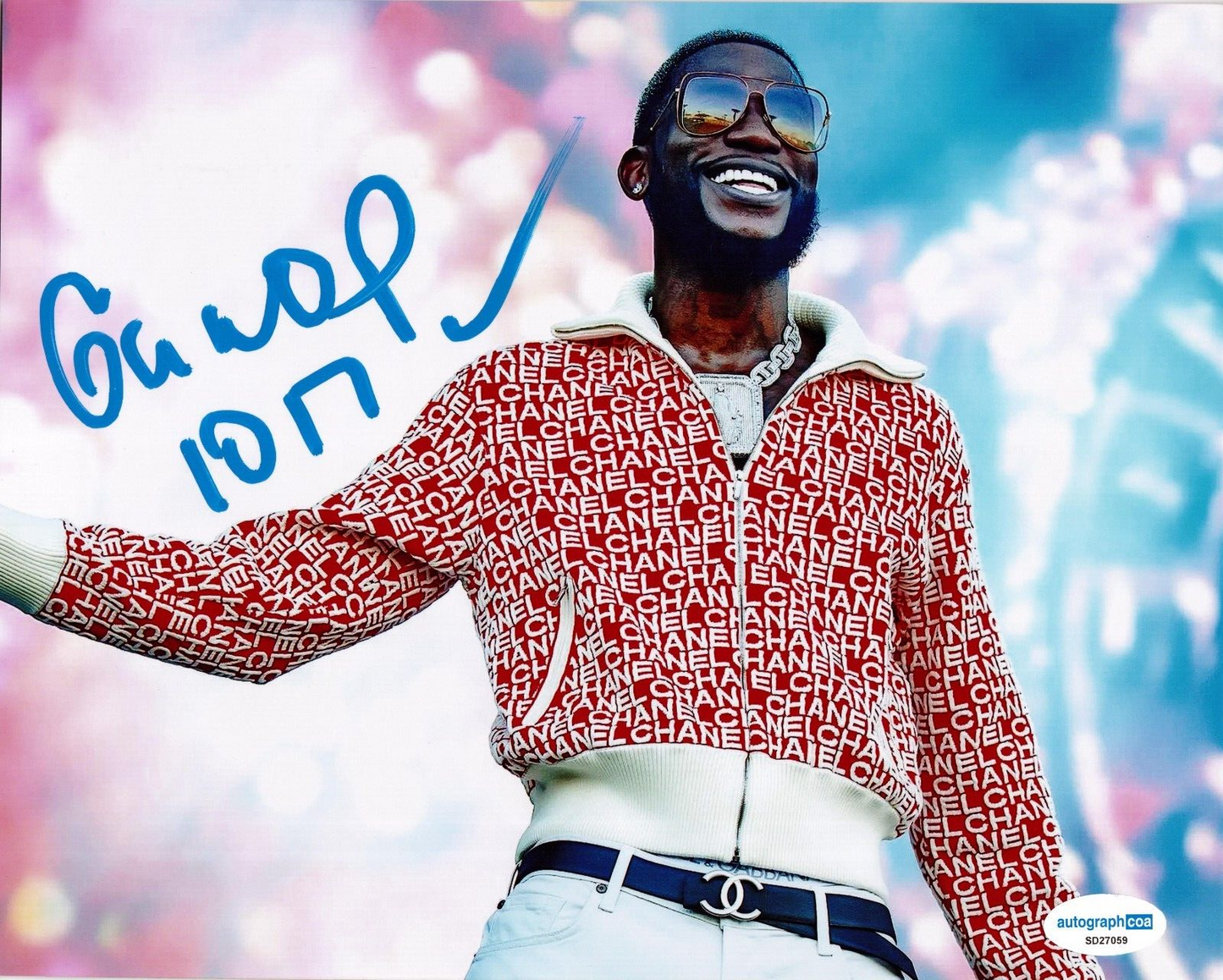 Gucci Mane Signed 8x10 Photo Trap Music Rap Hip Hop w/ACOA SD27059