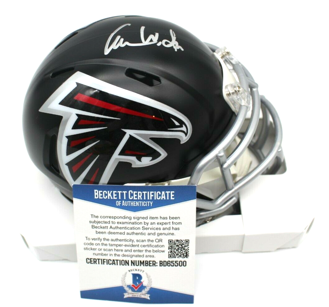 Arthur Smith Signed Atlanta Falcons Mini Football Helmet w/Beckett COA BD65500