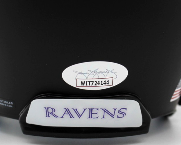 Kyle Hamilton Baltimore Ravens Signed Custom Mini Football Helmet w/JSA COA