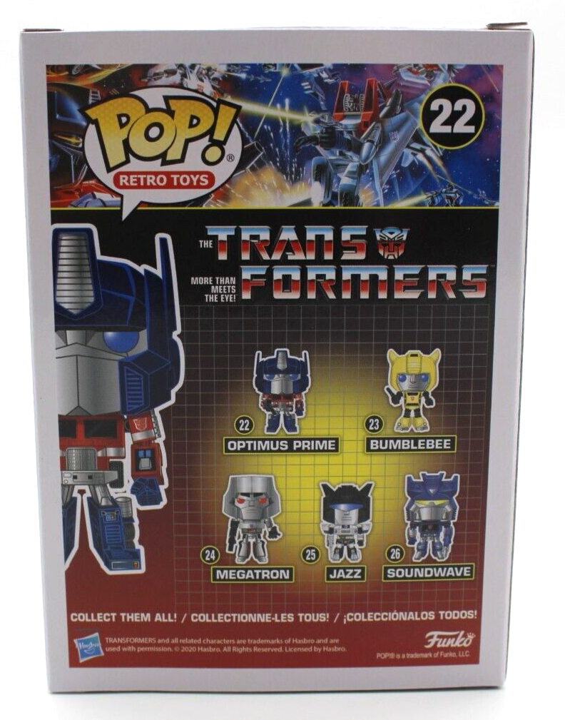 Peter Cullen Transformers Optimus Prime #22 Signed Funko w/Beckett COA BP89893