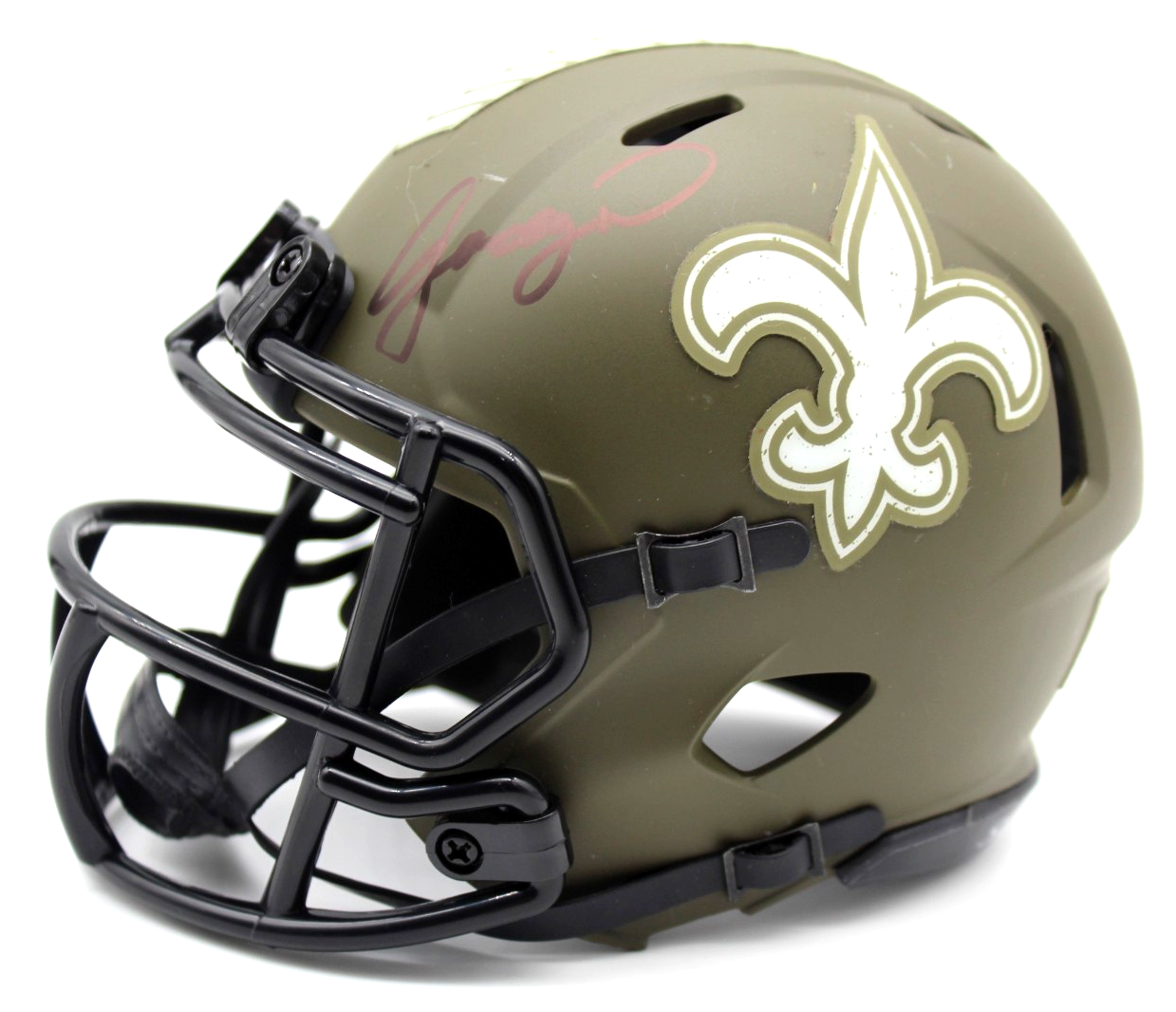 Jordan Tyson Signed New Orleans Saints Mini Football Helmet w/JSA COA CR86246