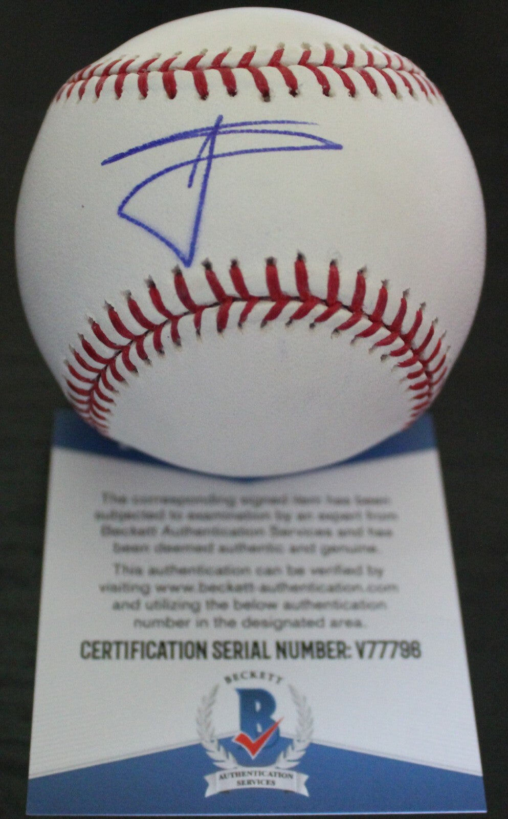 Willie Calhoun Signed Rangers Major League Baseball W/Beckett COA V77796