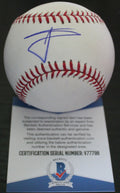 Willie Calhoun Signed Rangers Major League Baseball W/Beckett COA V77796