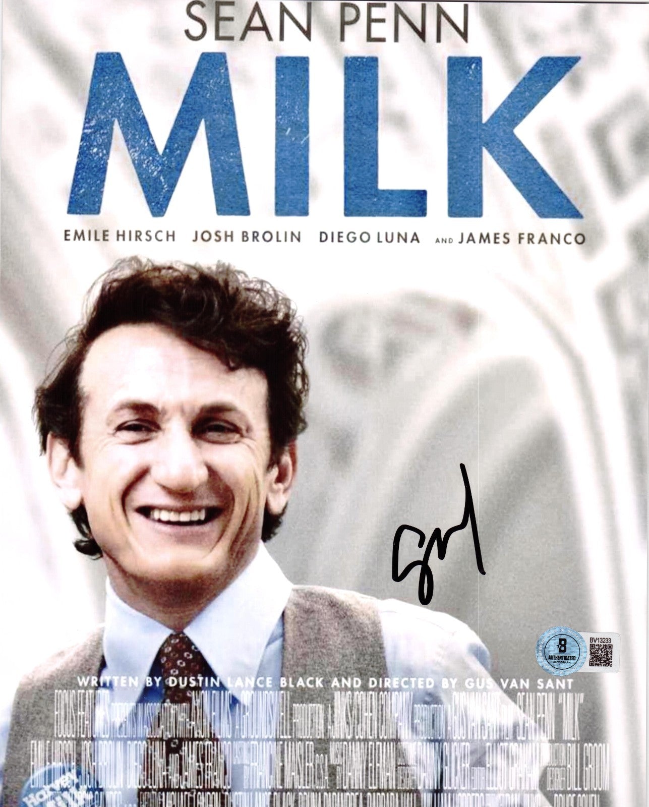 Gus Van Sant Signed Milk 8 Oscar Nomination 8x10 Photo w/Beckett BAS COA BV13233