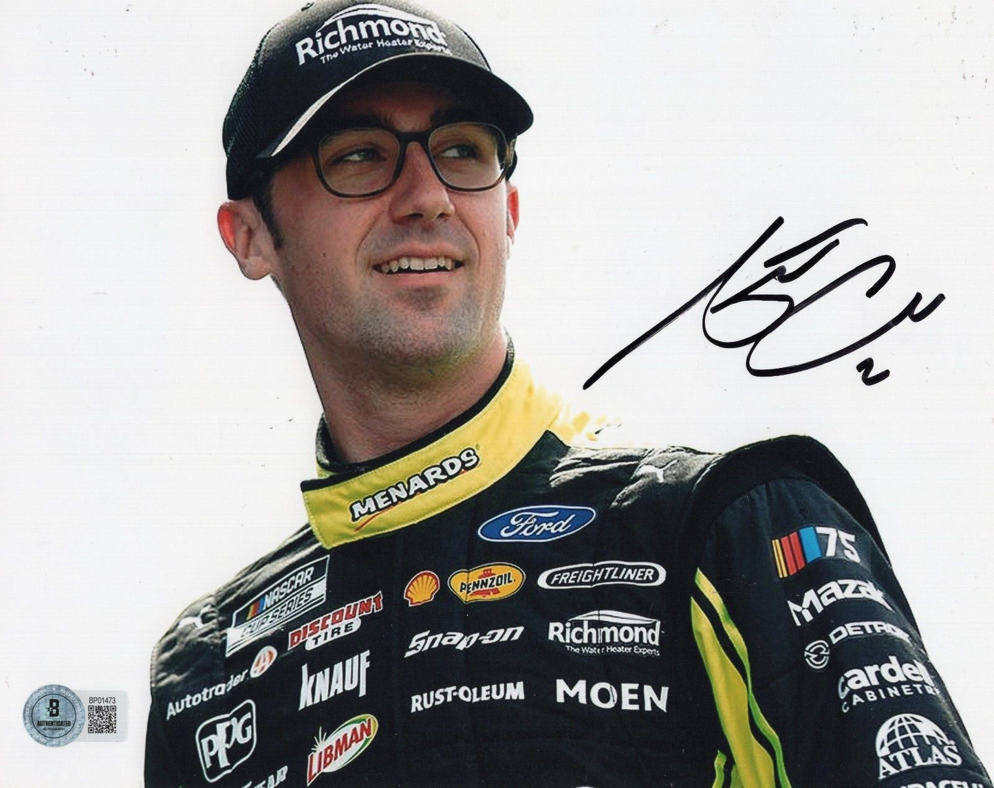Austin Cindric Nascar Racing Driver Signed 8x10 Photo w/Beckett COA BP01473