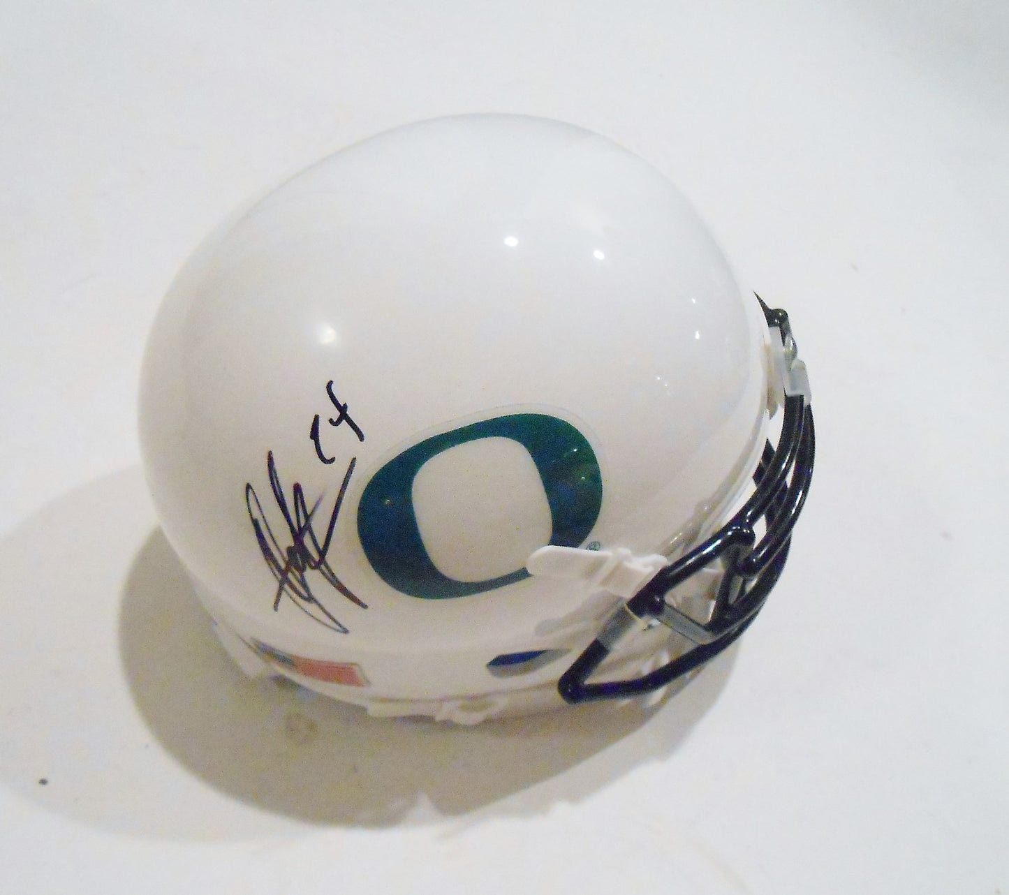 Thomas Tyner Signed Oregon Ducks Football Mini Helmet w/COA C
