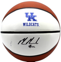 Milan Momcilovic Signed Kentucky Wildcats Logo Basketball w/JSA COA CR86297