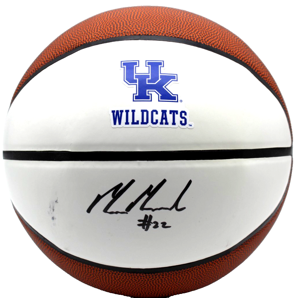 Milan Momcilovic Signed Kentucky Wildcats Logo Basketball w/JSA COA CR86297