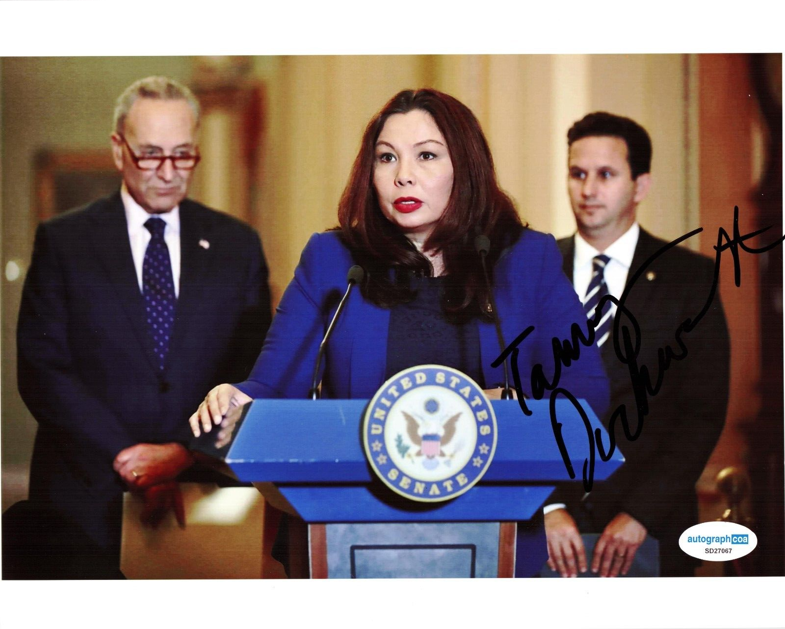 Tammy Duckworth Signed 8x10 Photo US Senator Illinois w/ACOA SD27067