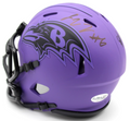Ja'Kobi Lane & Elijah Sarratt Ravens Rave Signed Mini Helmet w/JSA COA CR86319