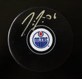 Jussi Jokinen Signed Edmonton Oilers Autograph Puck w/COA 2017 #1
