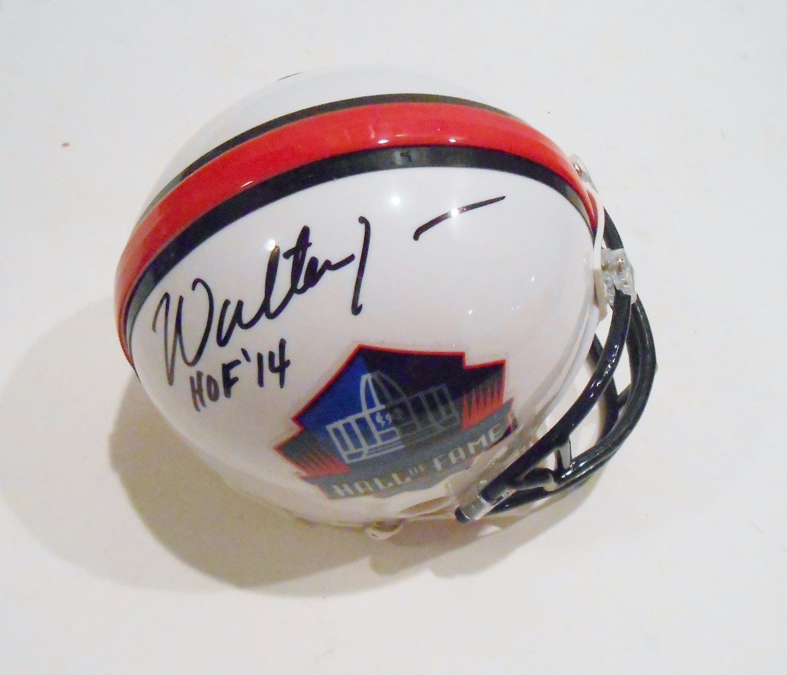 Walter Jones Signed Hall of Fame Mini Helmet w/COA 2014 Seattle Seahawks