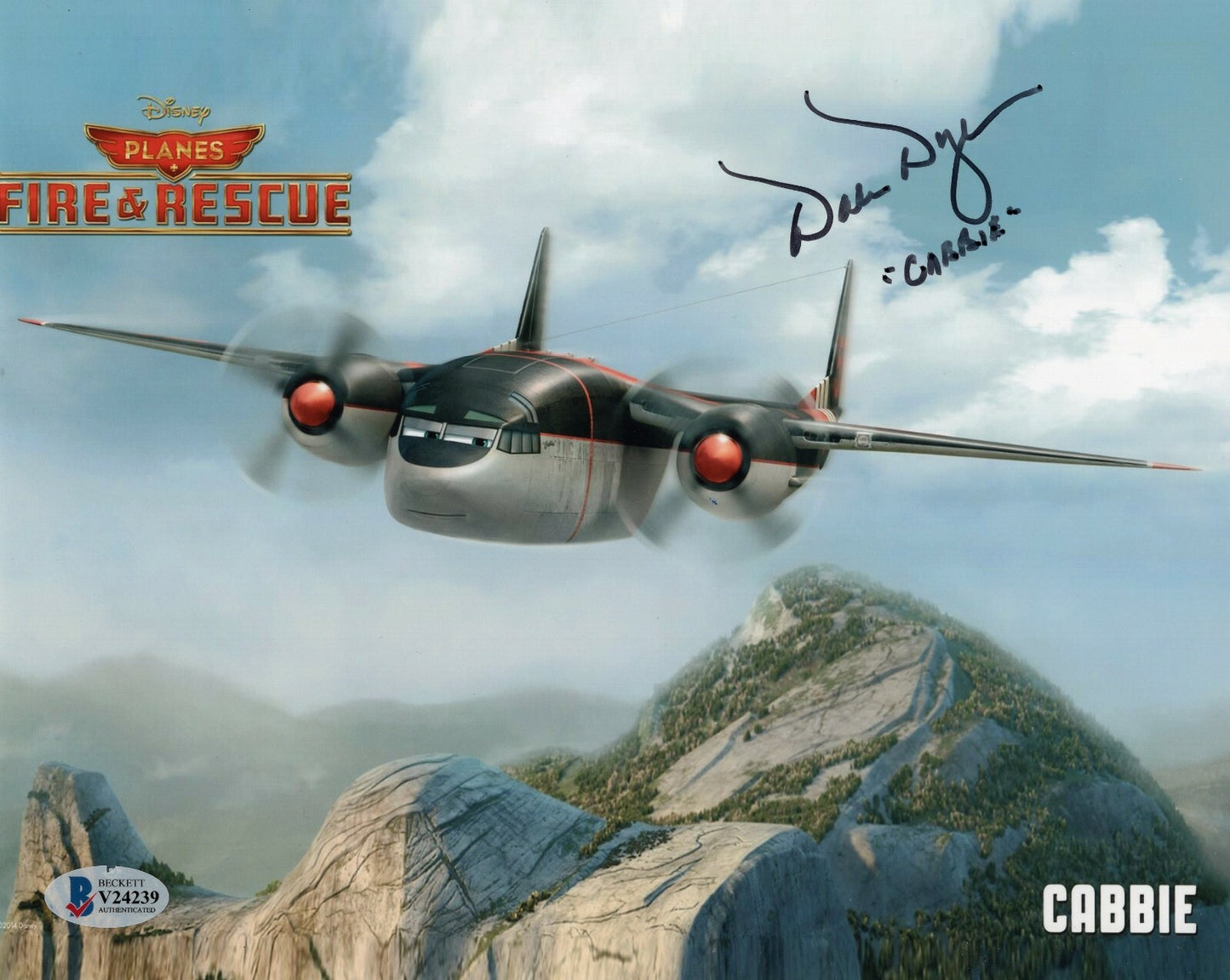 Dale Dye Signed Disney Planes Movie 8x10 Photo w/Beckett COA V24239 Cabbie