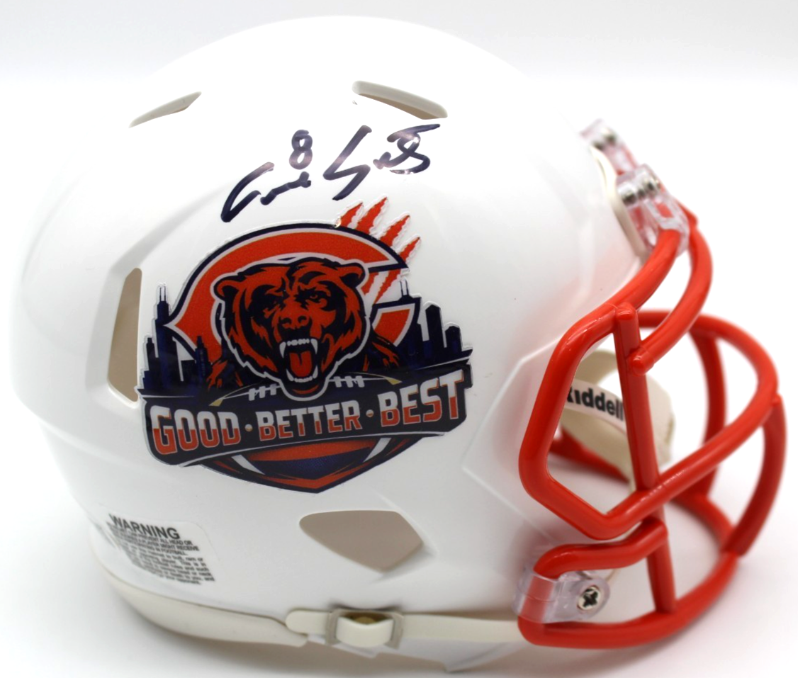 Cairo Santos Signed Chicago Bears Custom Mini Helmet w/JSA COA CR86598