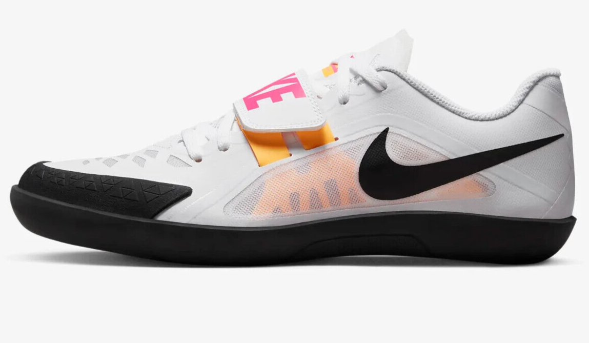 Nike Zoom Rival SD 2 White Black Throwing Shoes 685134-102 Men's US Size 14