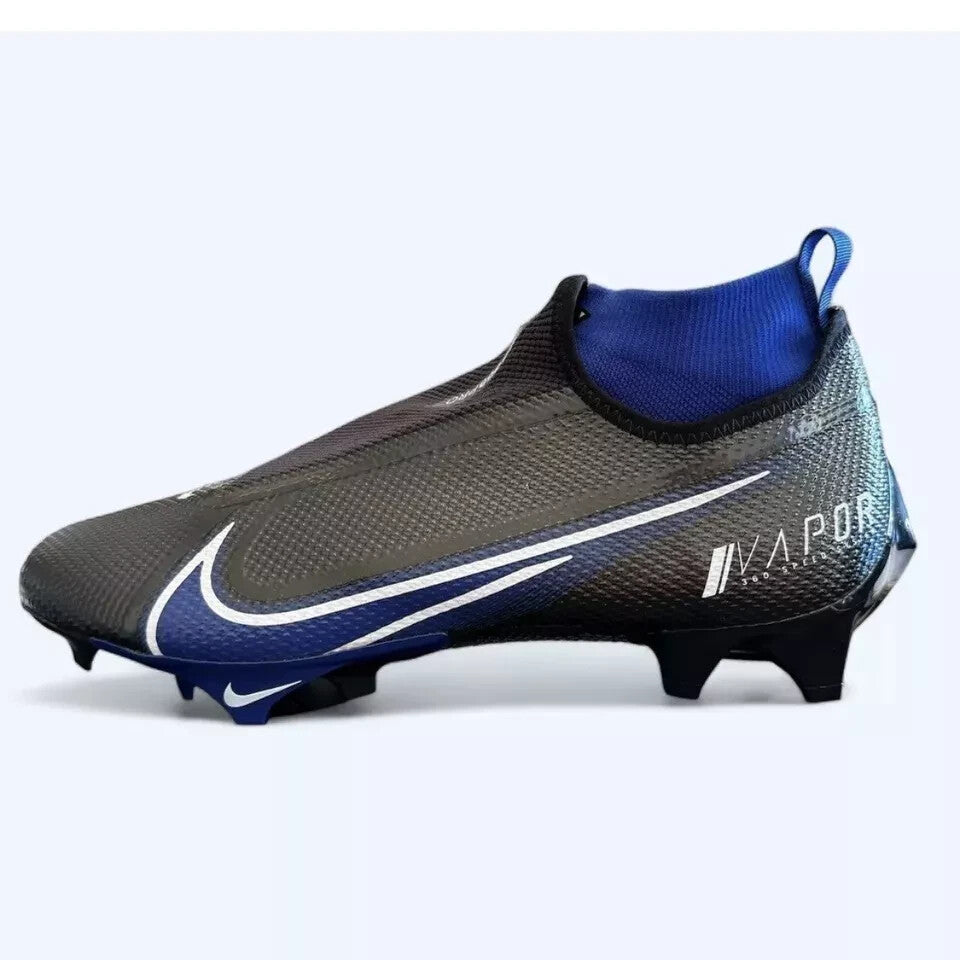 Nike Vapor Edge Pro 360 Football Cleat Men Size 12.5 Black Royal Blue CV6345-002