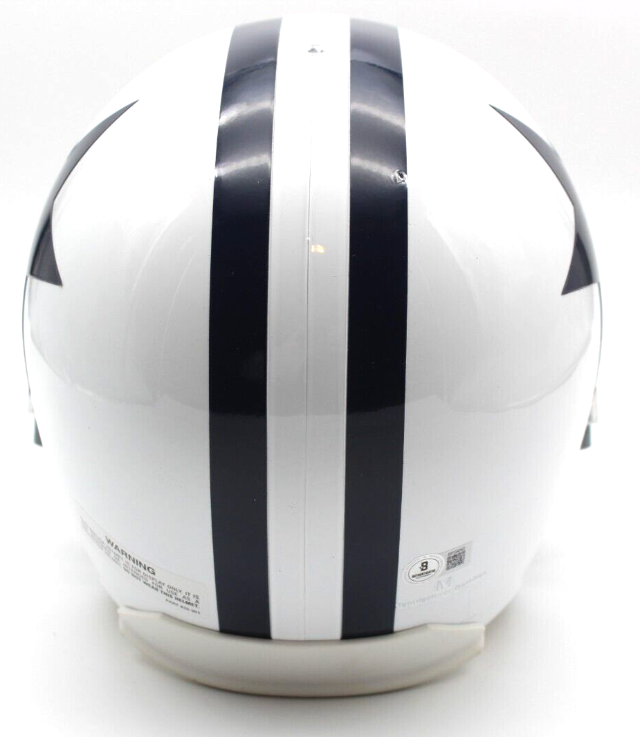 Daryl Johnston Signed Dallas Cowboys Full Size Replica Helmet w/Beckett BP59092