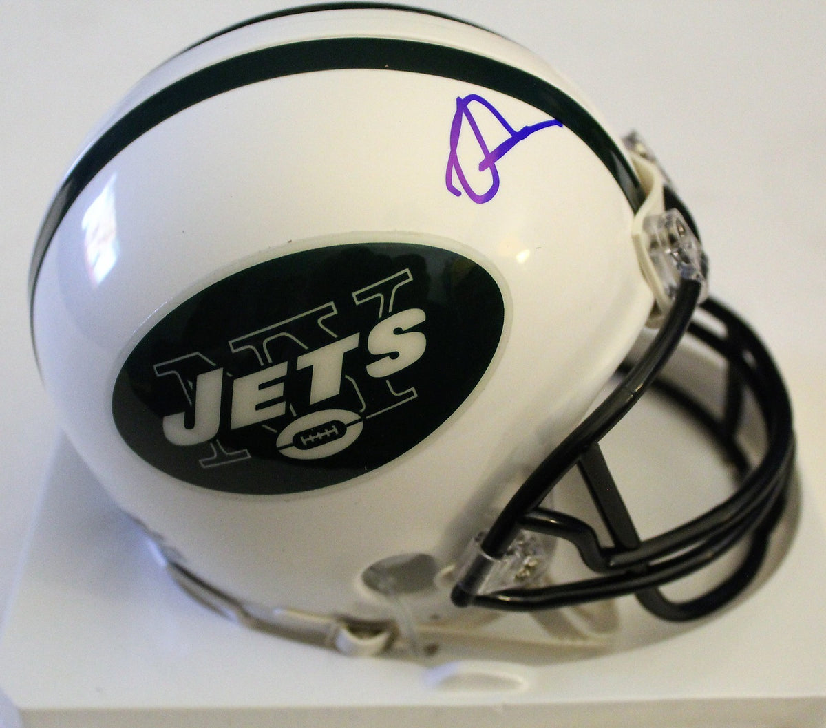 Robby Anderson Signed New York Jets Mini Football Helmet W/COA