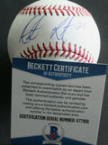 Austin Listi Phillies Signed Official Major League Baseball W/Beckett COA V77831