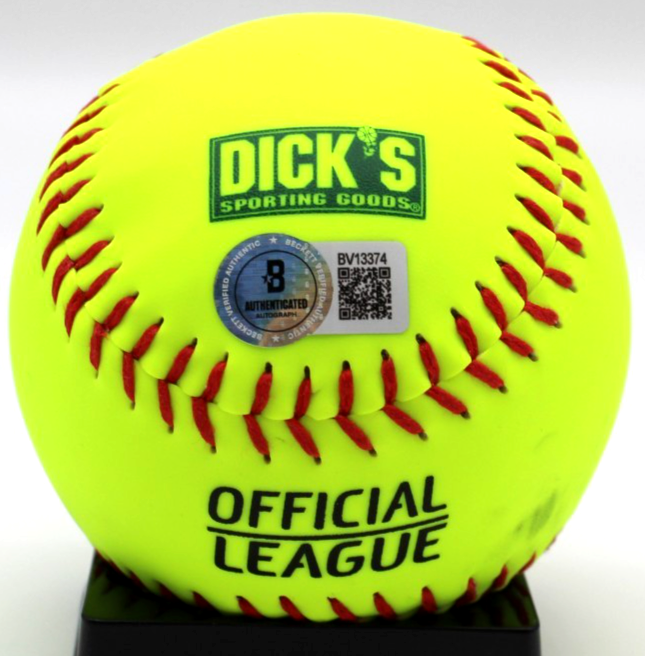 Lisa Fernandez Signed UCLA USA Gold Medal Softball w/Beckett BAS COA BV13374