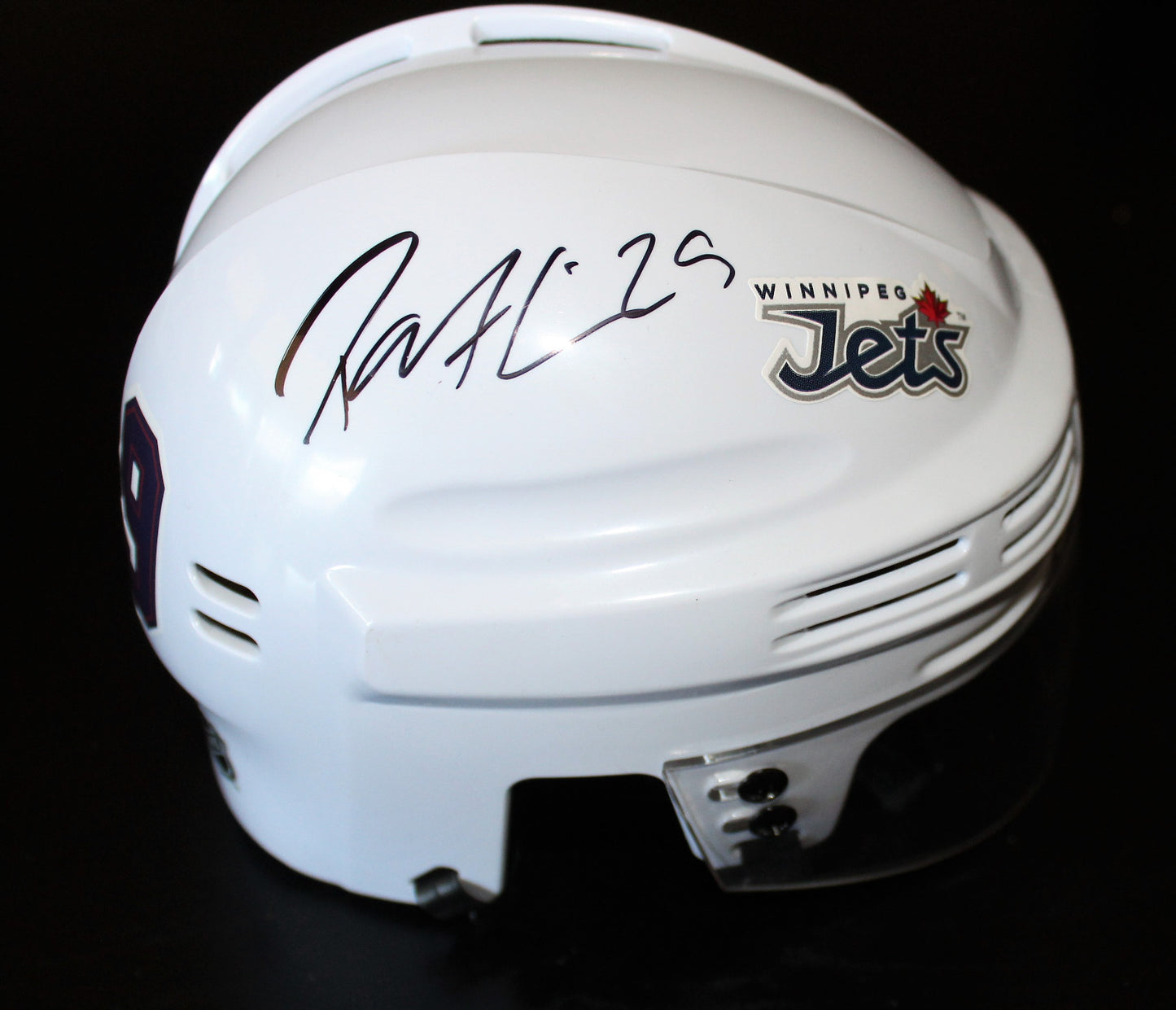 Patrik Laine Signed Winnipeg Jets Mini Hockey Helmet w/COA ROY All Star #29