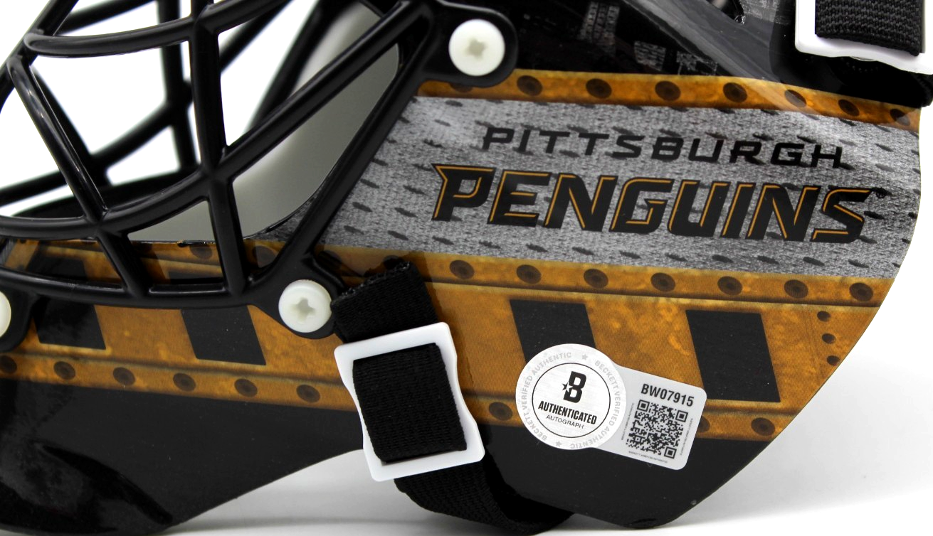 Sergei Murashov Signed Pittsburgh Penguins Mini Goalie Mask w/BAS COA BW07915