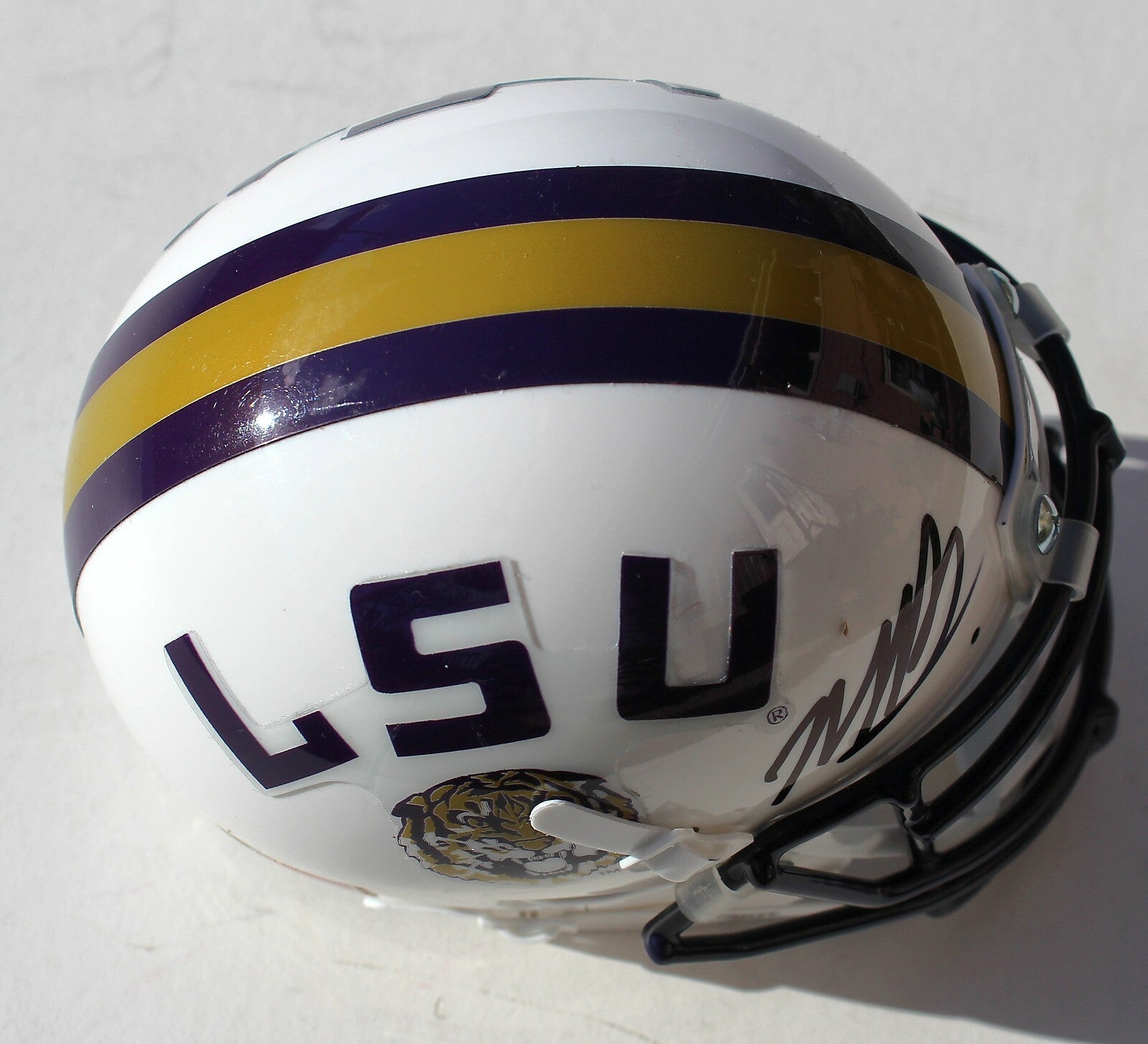 Marcel Brooks Signed LSU Tigers Mini Football Helmet W/COA C