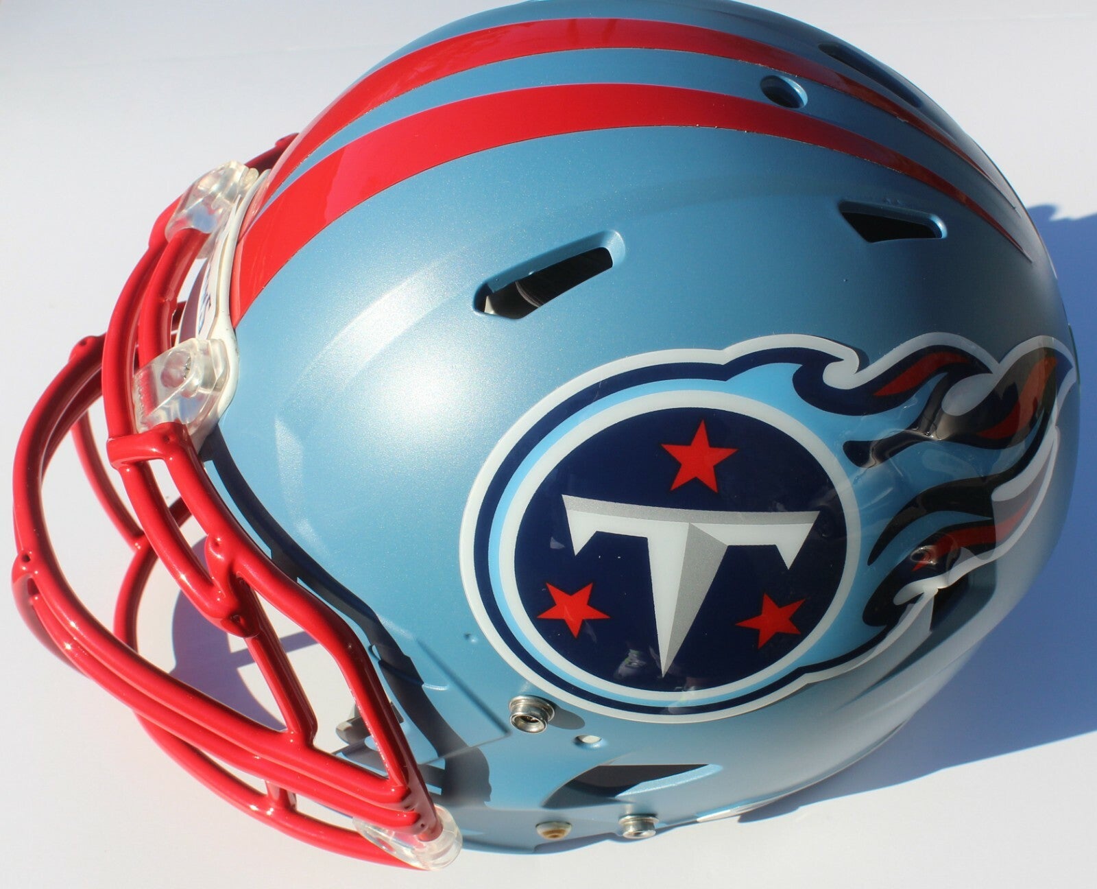 Tennessee Titans Custom Speed Blaze Football Helmet QB Decals Used Derrick Henry