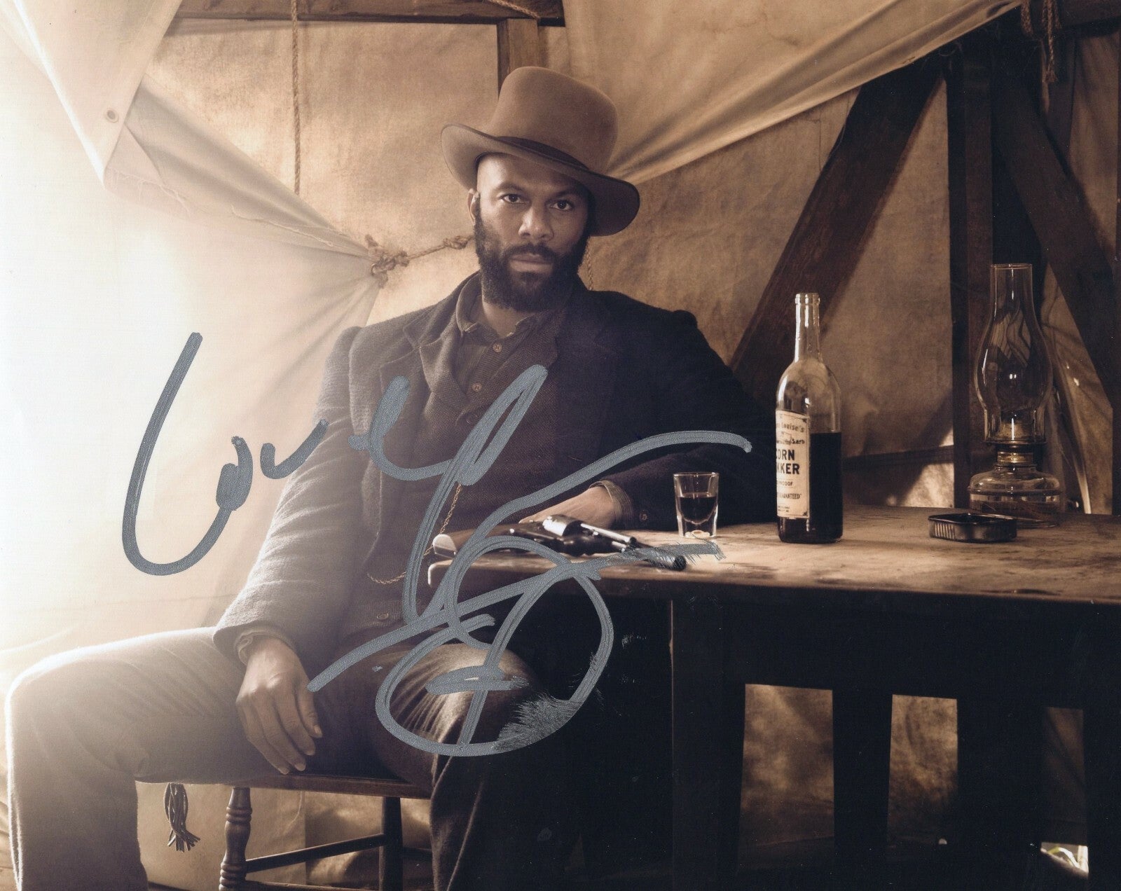 Common Signed 8x10 Photo w/COA  Rapper American Gangster Happy Feet #2      