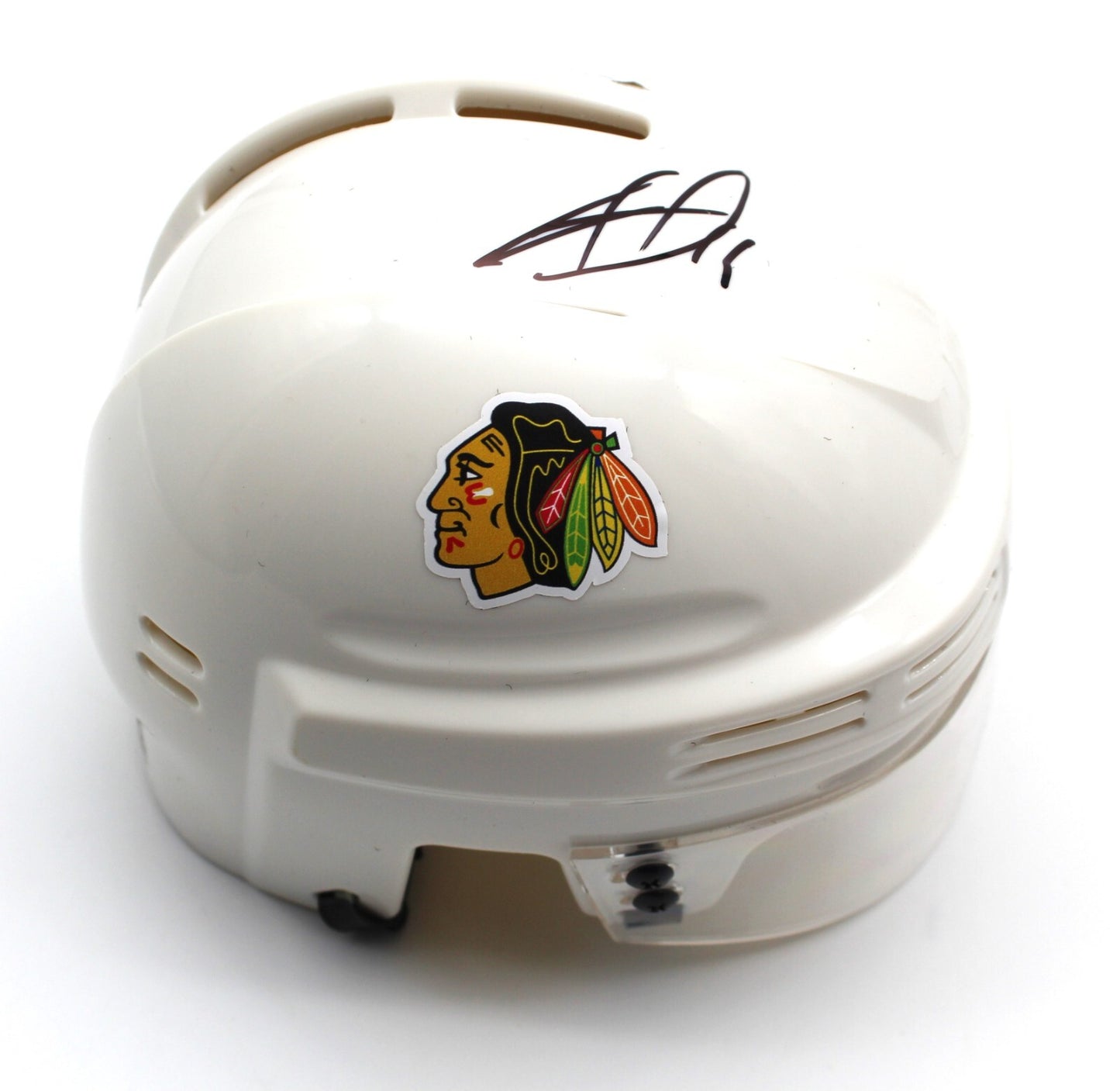 Jonathan Toews Signed Chicago Blackhawks Mini Hockey Helmet w/JSA COA AX28750