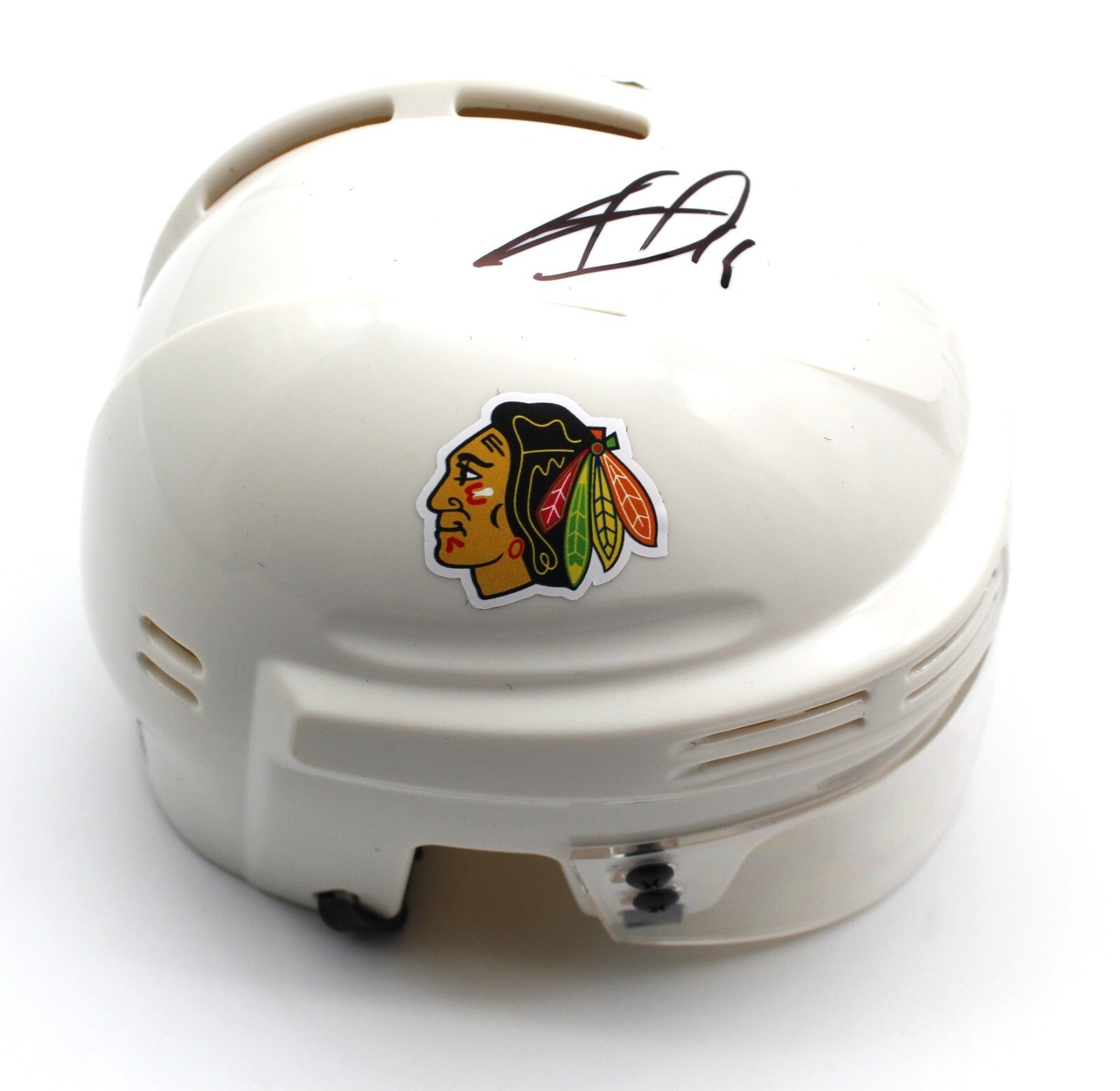 Jonathan Toews Signed Chicago Blackhawks Mini Hockey Helmet w/JSA COA AX28750