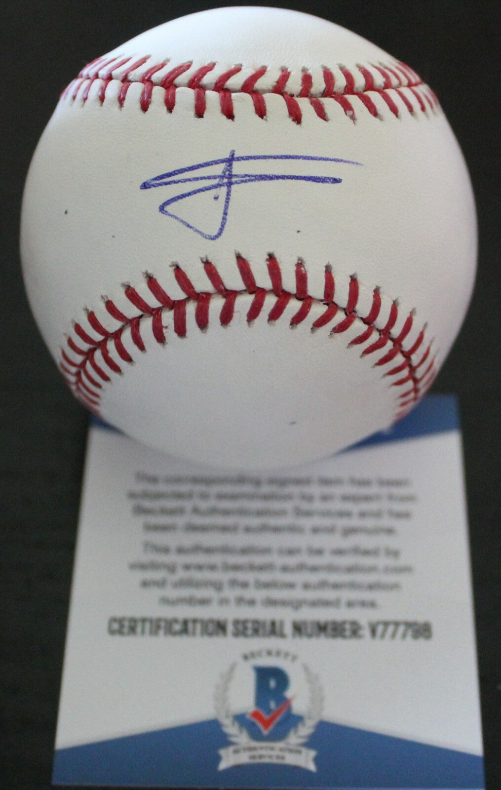 Willie Calhoun Signed Rangers Major League Baseball W/Beckett COA V77798