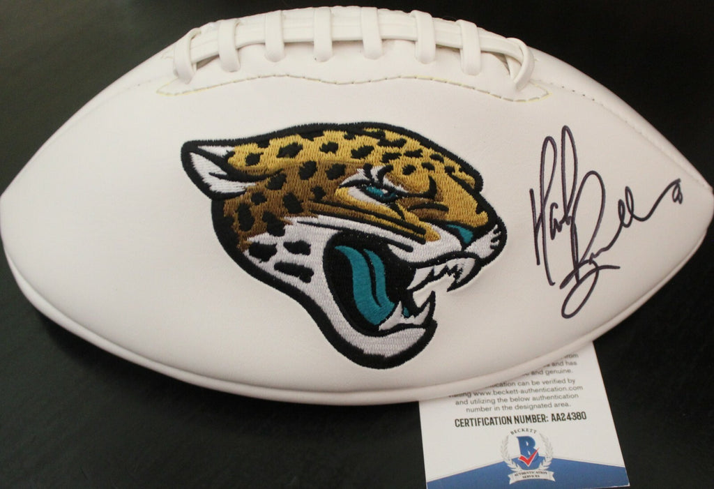 Mark Brunell Signed Jacksonville Jaguars Logo Football W/Beckett COA AA24380 BAS